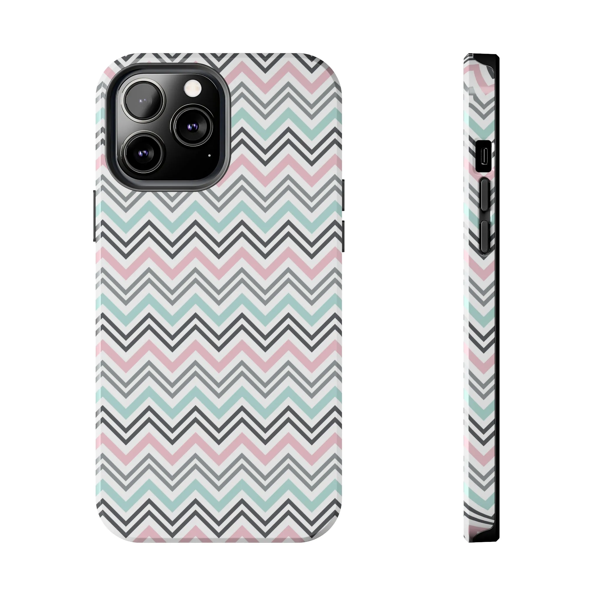 Pastel Chevron print design Tough Phone Case compatible with a large variety of iphone models