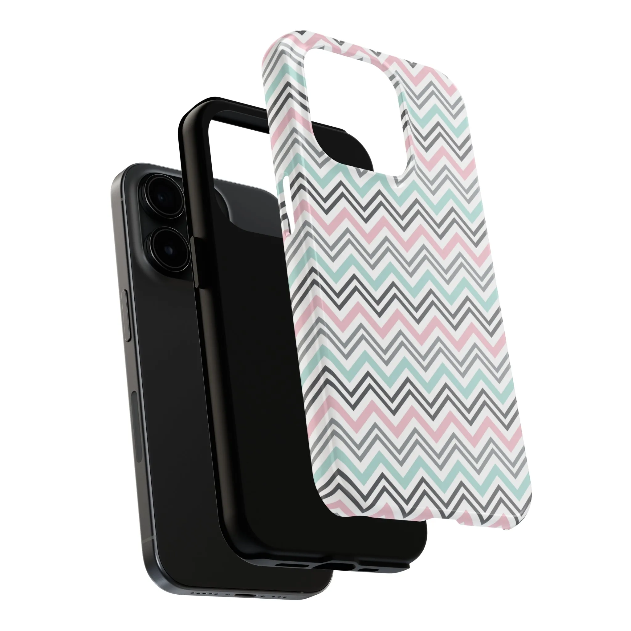 Pastel Chevron print design Tough Phone Case compatible with a large variety of iphone models