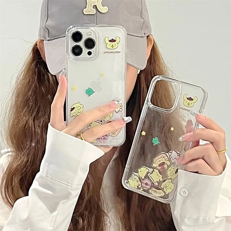 Pom Sparkly Quicksand iPhone Case SK562