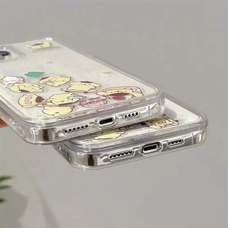 Pom Sparkly Quicksand iPhone Case SK562