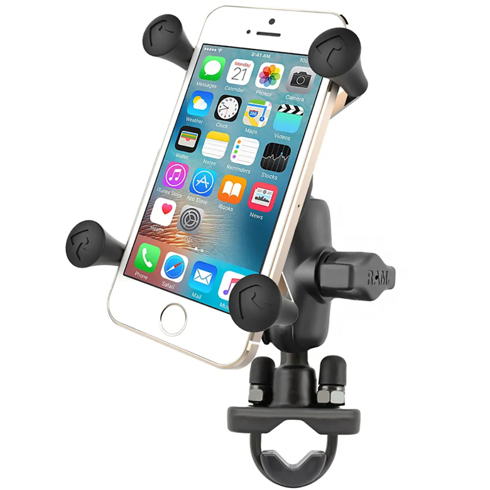 RAM Mount X-Grip Phone Mount w/Handlebar U-Bolt Base [RAM-B-149Z-A-UN7U]