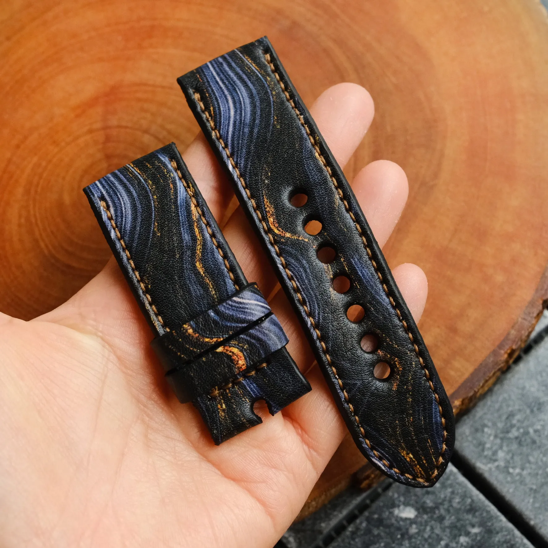 Resin Leather Strap For Apple Watch All Series