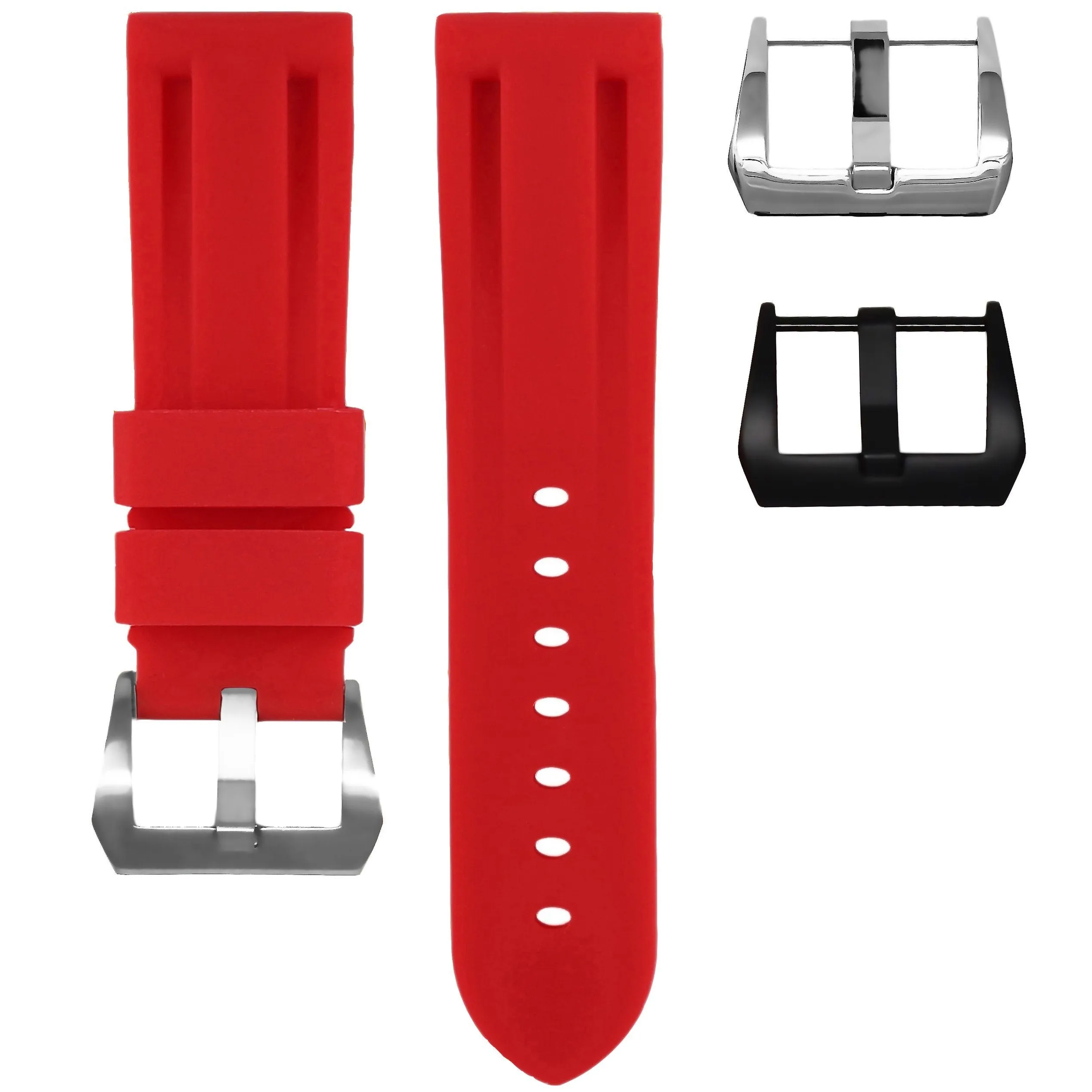 RUBBER STRAP FOR BREITLING BENTLEY MOTORS T - RED