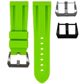 RUBBER STRAP FOR BREITLING CHRONOLINER - LIME