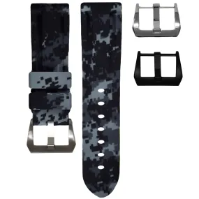 RUBBER STRAP FOR BREITLING PROFESSIONAL - GRAPHITE DIGI CAMO