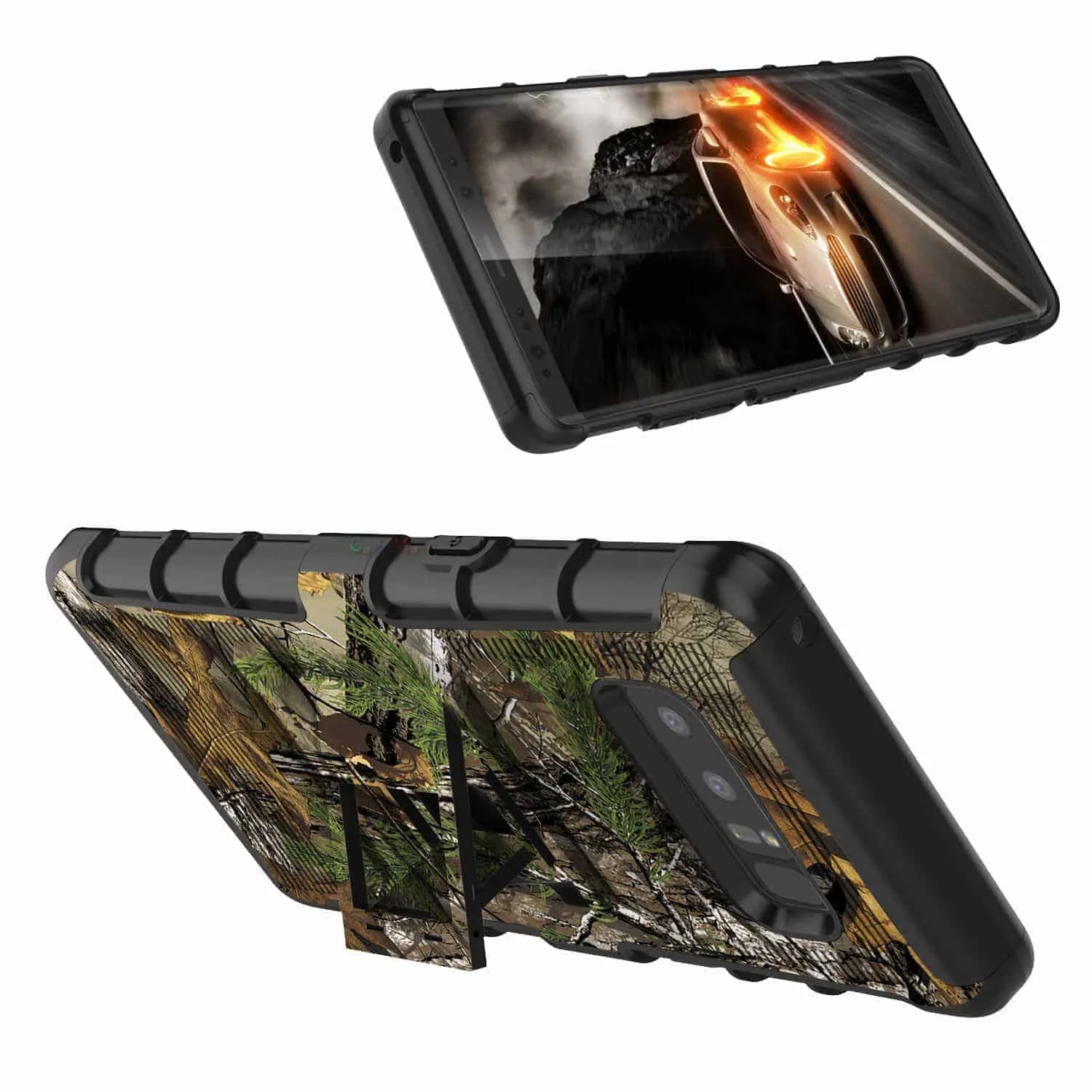 Samsung Galaxy Note 8 Armor Holster Clip Rugged Case RealTree Camo