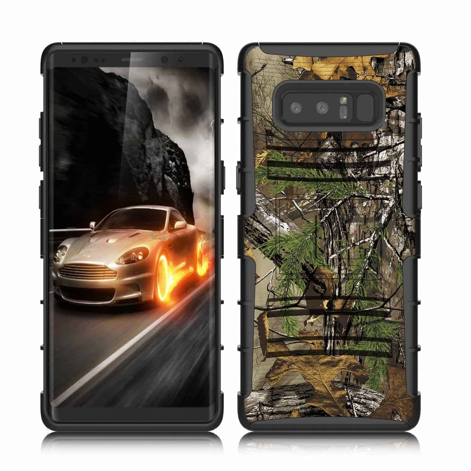 Samsung Galaxy Note 8 Armor Holster Clip Rugged Case RealTree Camo