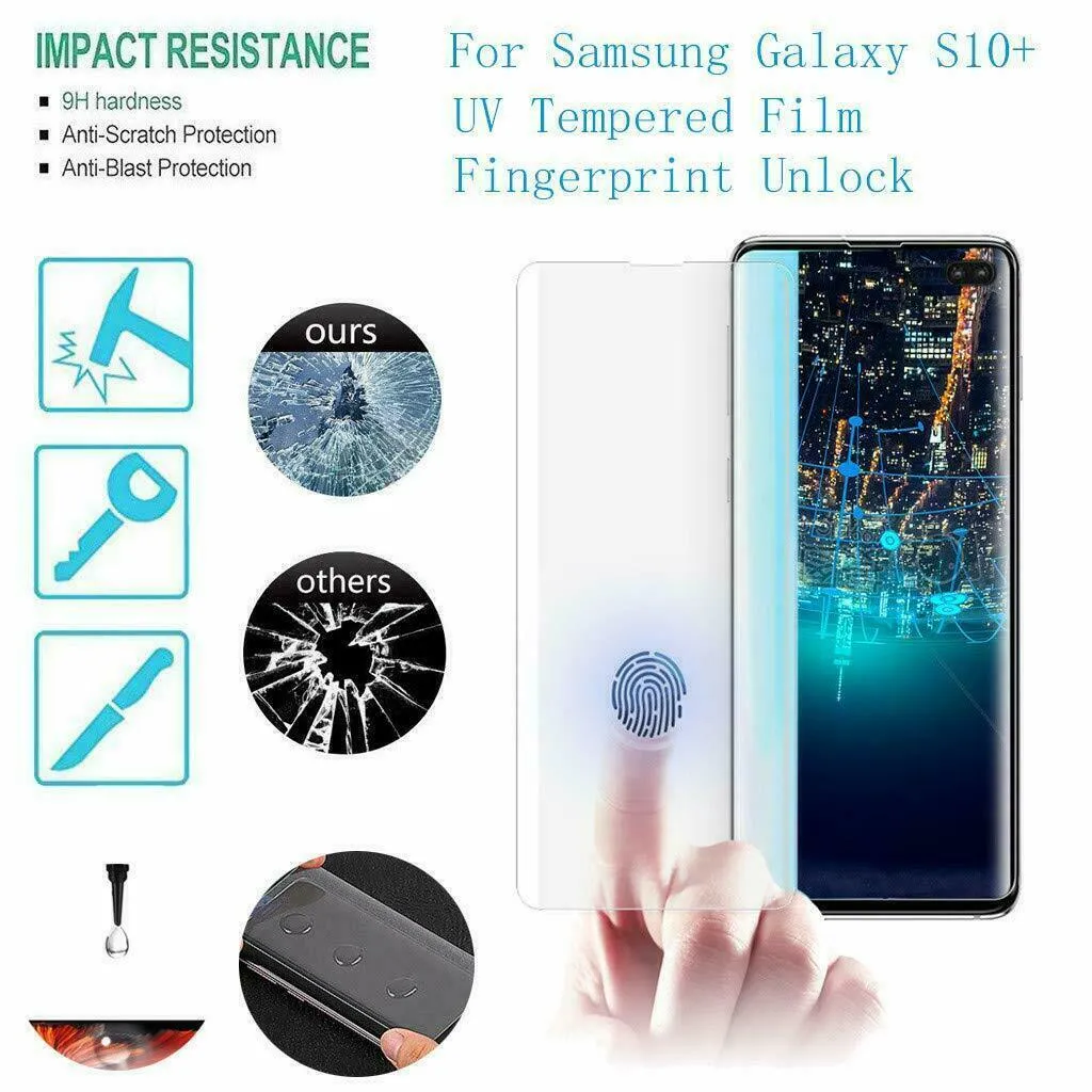 Samsung Galaxy S22 UV Liquid Gel Tempered Glass Screen Protector Film Guard