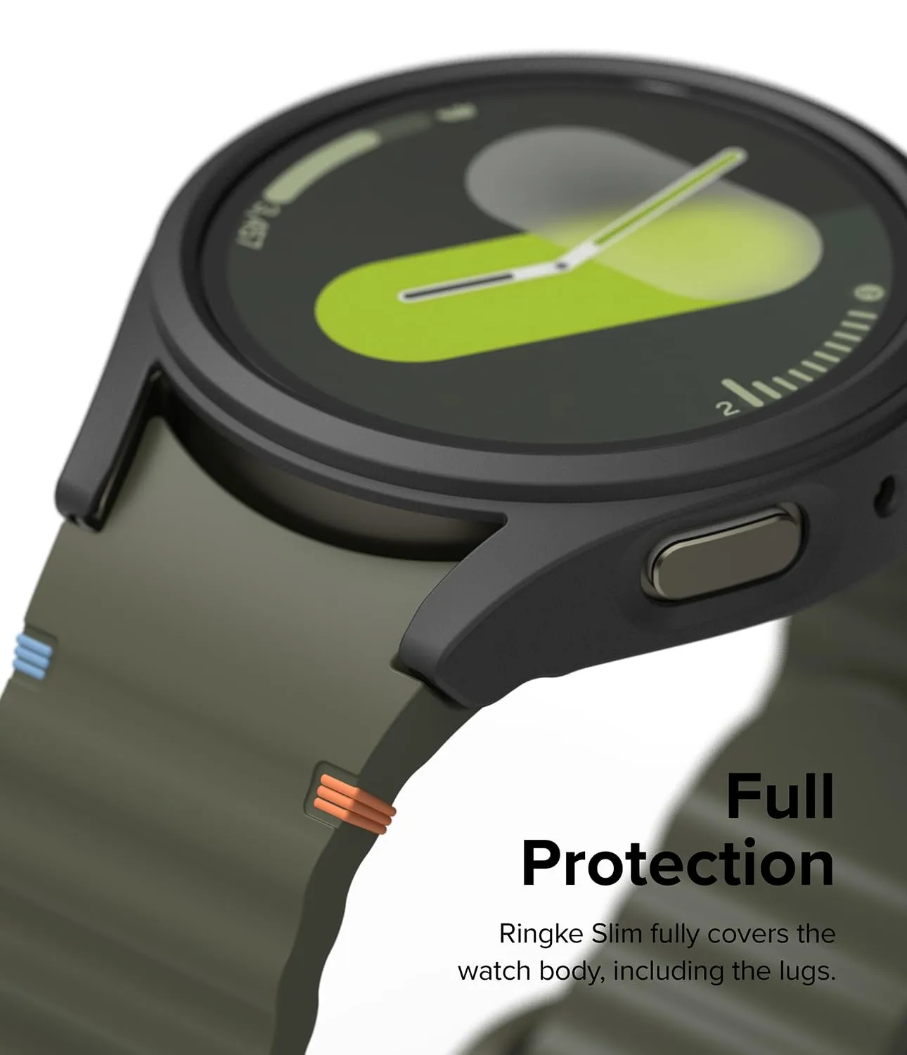 Samsung Galaxy Watch 7 44mm Case   Tempared Glass Sceen Protector [Combo] - Matte Black