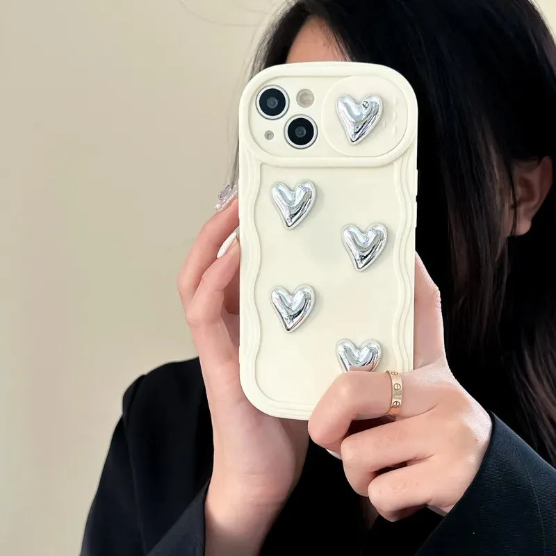 'Silvery Heart' Phone Case