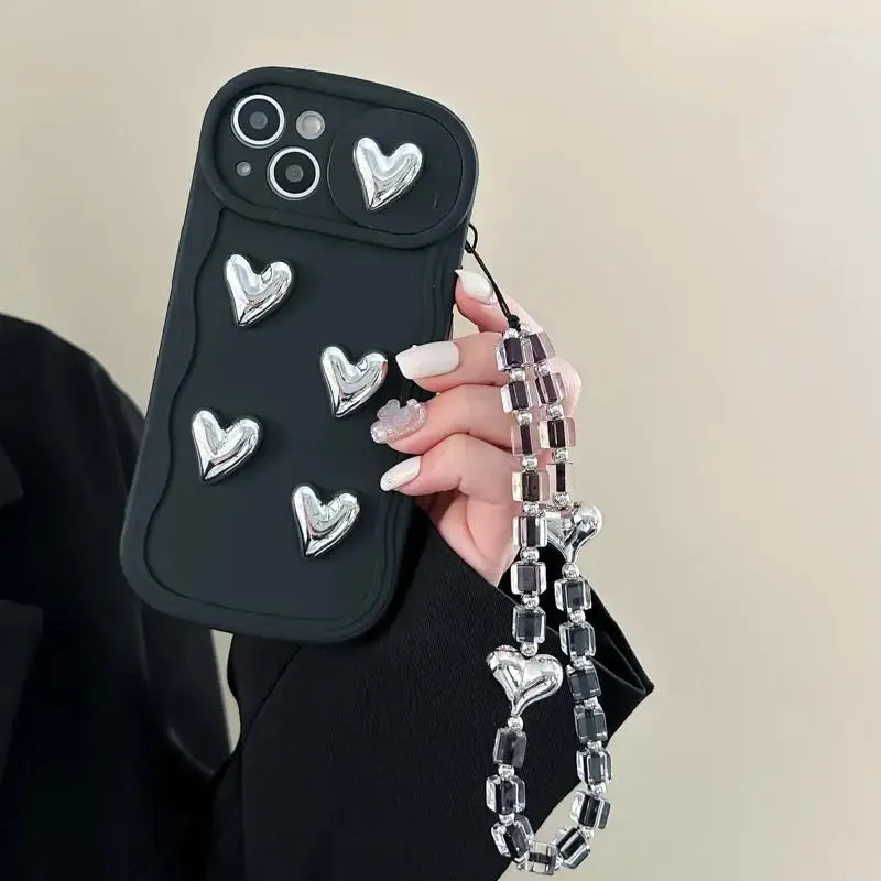 'Silvery Heart' Phone Case