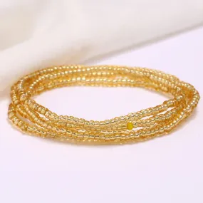 Slimming Elastic Waist Band | Gold Color Waist Beads | African Waist Beads