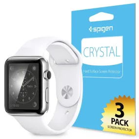 Spigen - Apple Watch 38mm Crystal Hard Surface Screen Protector 3 Pack