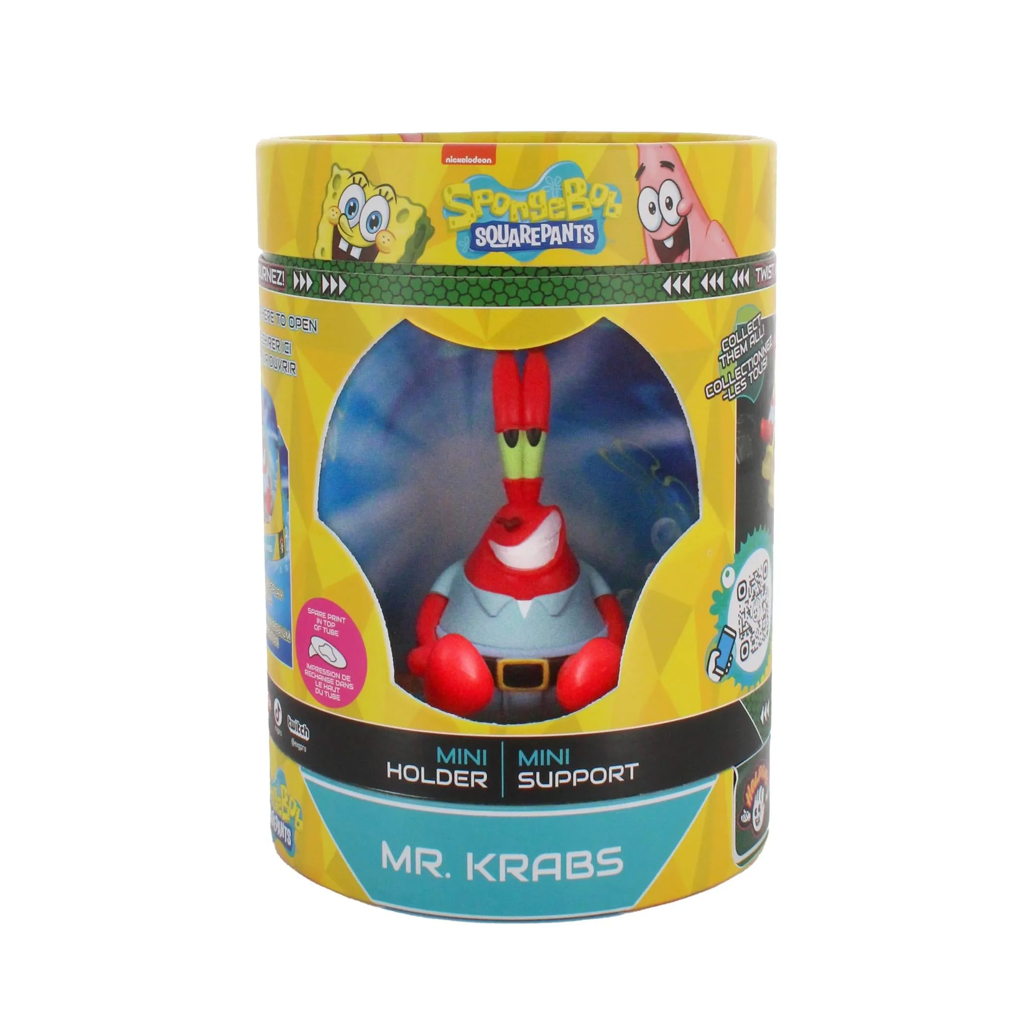 Spongebob: Mr Krabs Cable Guys Holdems, Mini Collectibles With a Twist