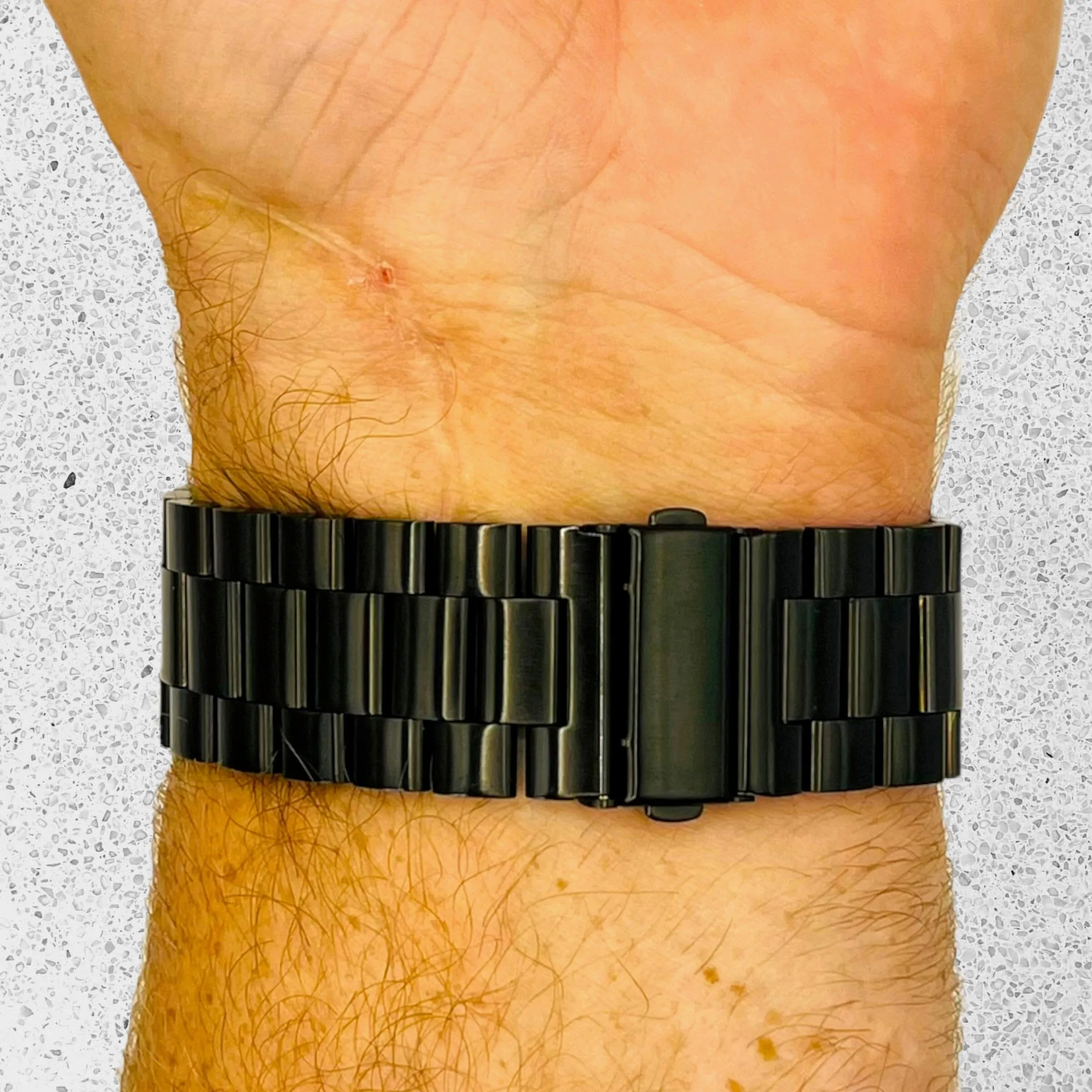 Stainless Steel Link Watch Strap Compatible with the Garmin Approach S40