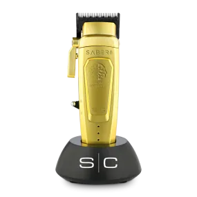 StyleCraft Saber 2.0 Cordless Modular Clipper w/ High-Torque Digital Brushless Motor - Gold (SC617M)