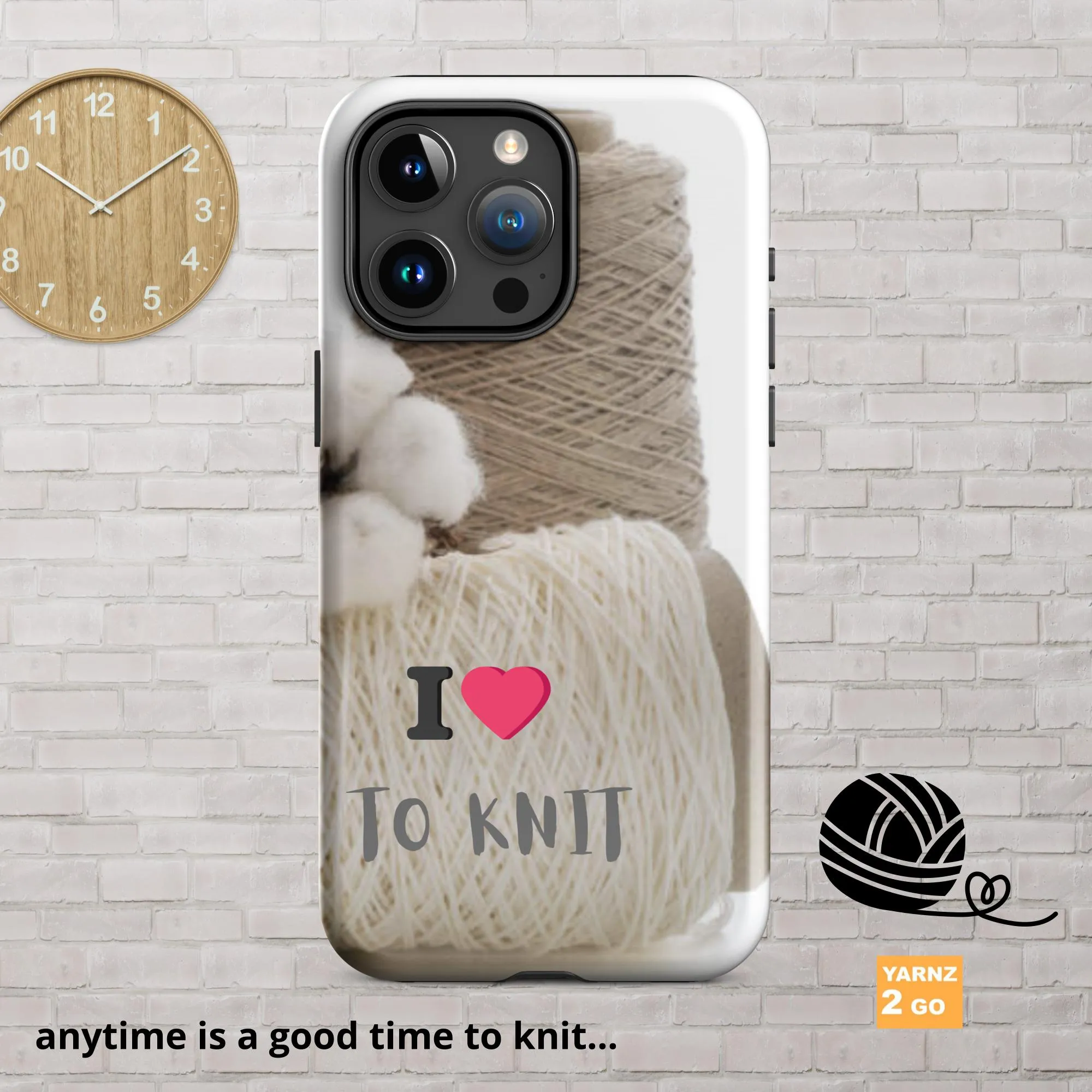 Tough iPhone® case for people who knit