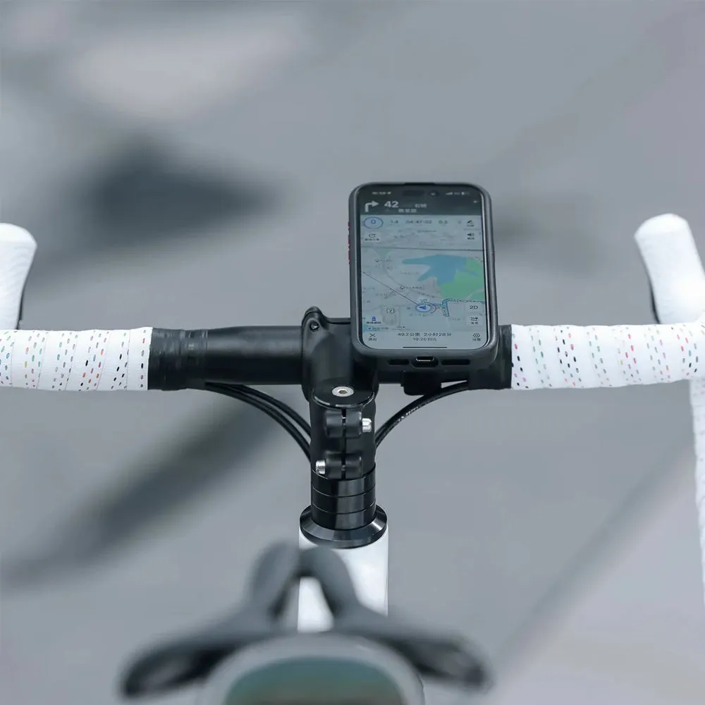 Ulanzi O-LOCK II Mount Bicycle Phone Holder for O-LOCK Smartphone Cases with Handlebar Velcro Strap (20-31mm)