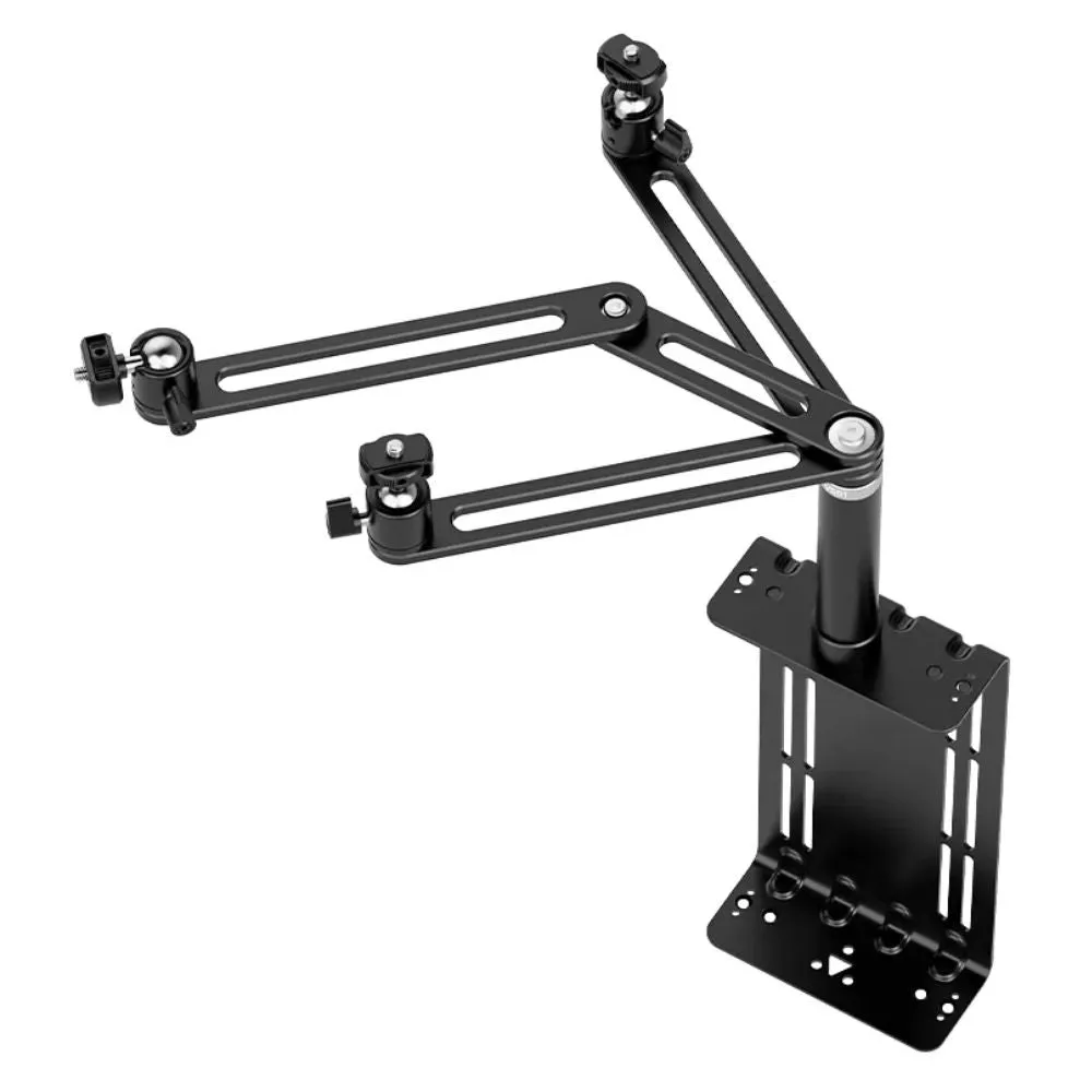 Ulanzi VS01 VESA Monitor Mount 3pcs Top Extension Arm for 27" Screens, 360 Degree Ball Head and Pole, 4kg Max Load Capacity, Multi 1/4" Screw and Locating Holes for Desktop Live Streaming, Podcasting