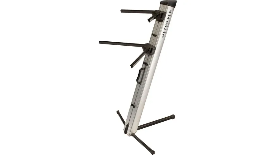 Ultimate Support Apex AX-48 Pro 2 Tier Portable Keyboard Stand - Silver