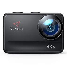 Victure 4K 60FPS AC940 Action Camera 8M Bare Machine Waterproof 20MP Sports Camera with Touch Screen Vlog Camera EIS Remote Control 131 Feet Underwater Camcorder with 1350mAh Batteries and Accessories