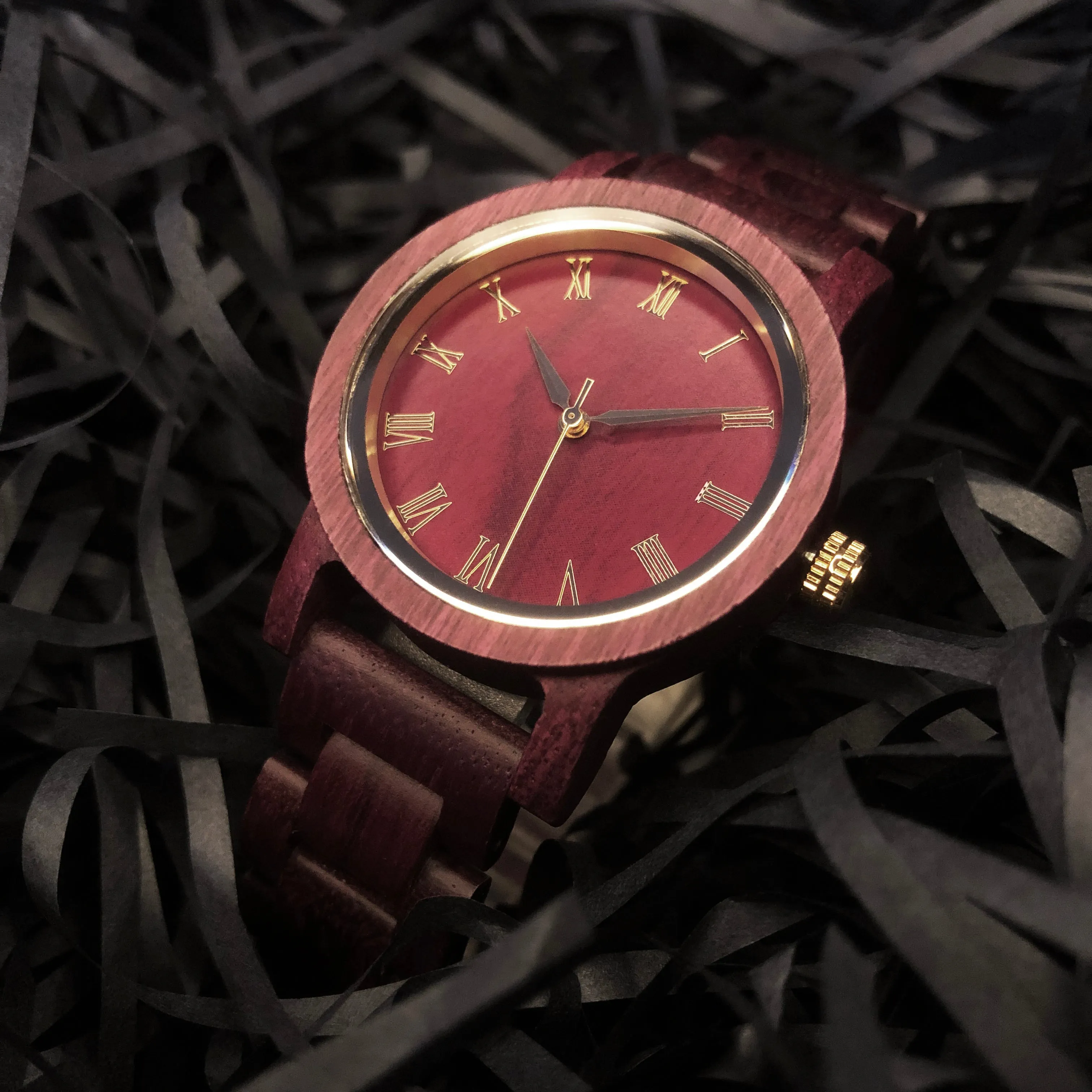 Volga - Red Sandalwood Minimal Watch