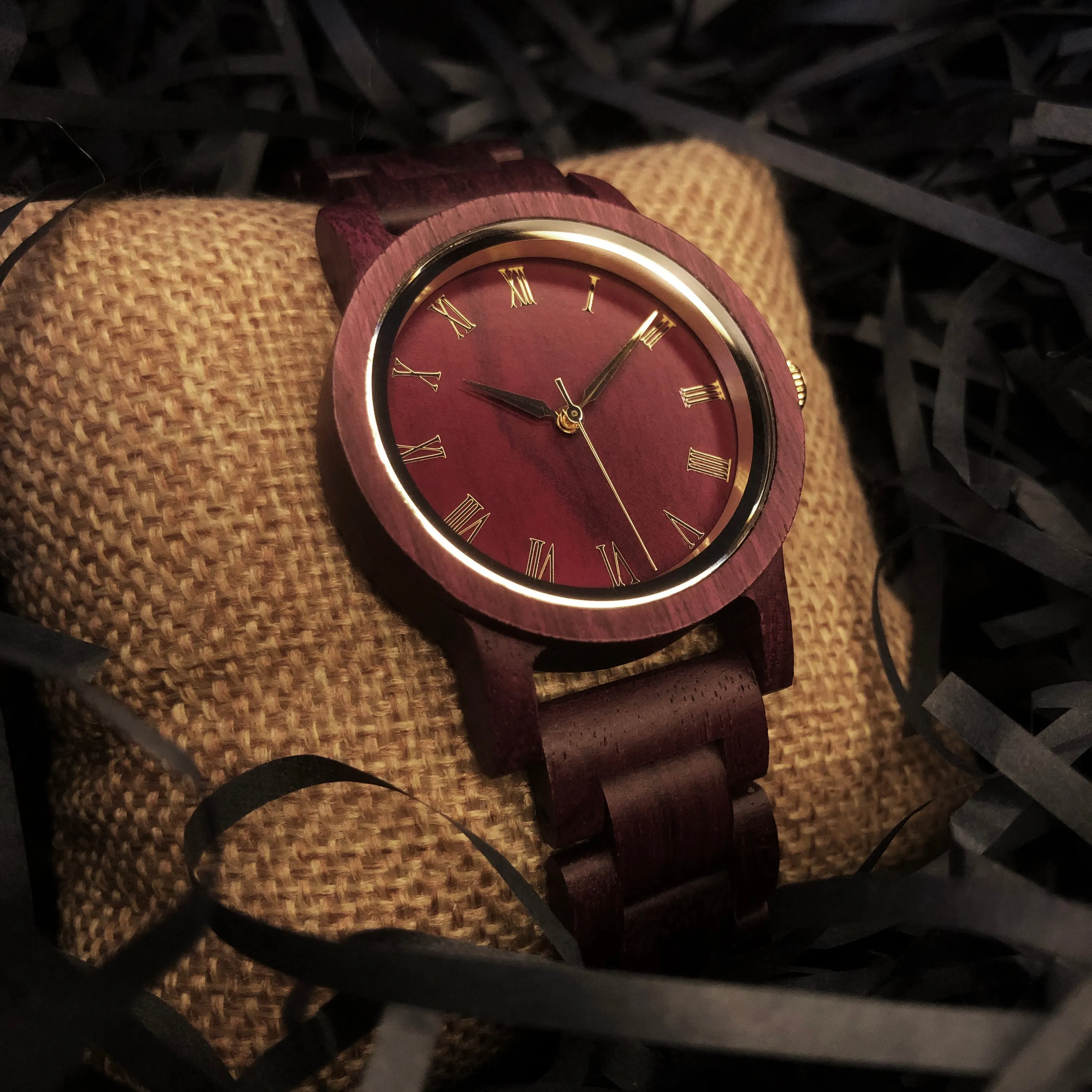 Volga - Red Sandalwood Minimal Watch