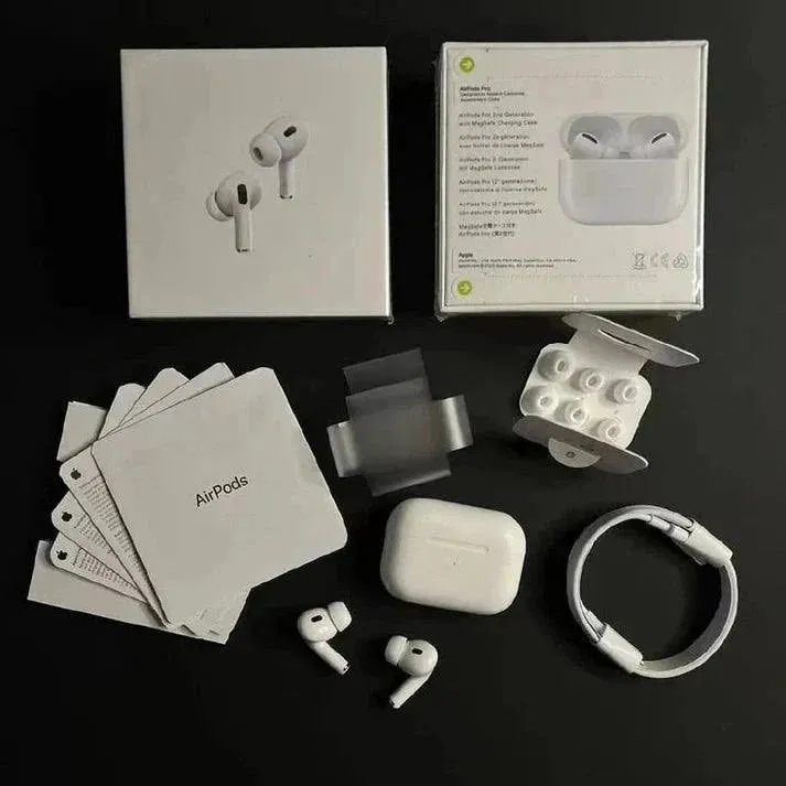 White Airpods Pro Premium, 2nd Generation, Type C