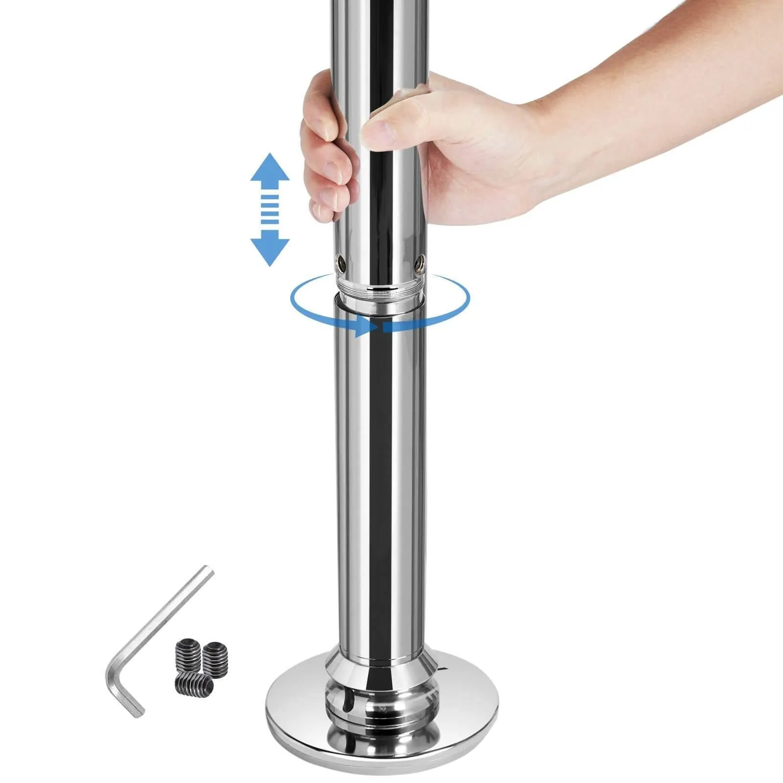 Yaheetech Dance Pole Silver