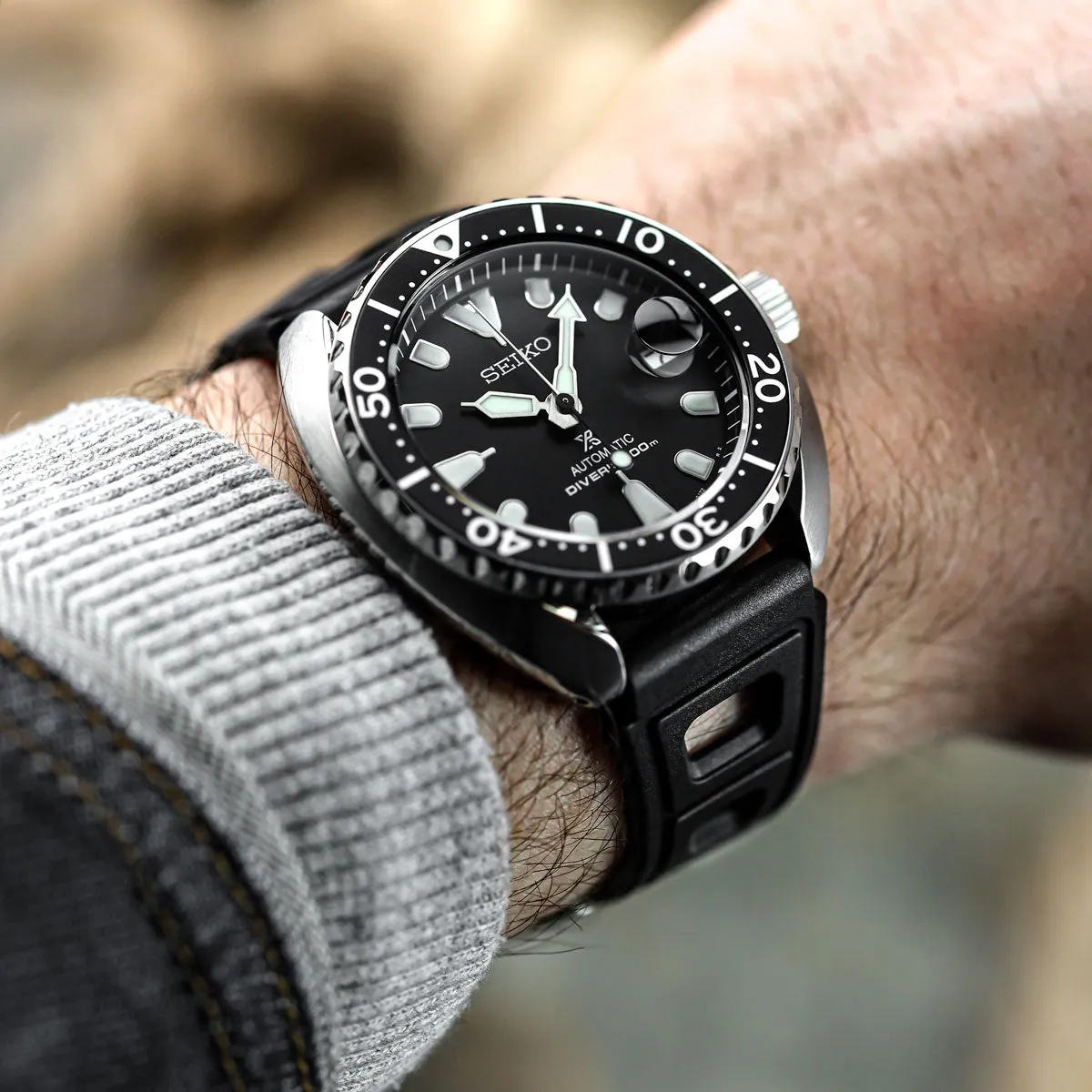 ZULUDIVER 295 Vintage Rubber Watch Strap